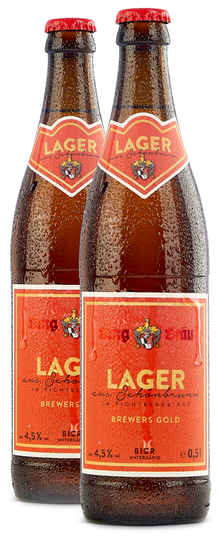 Lager Flasche Lang-Bräu