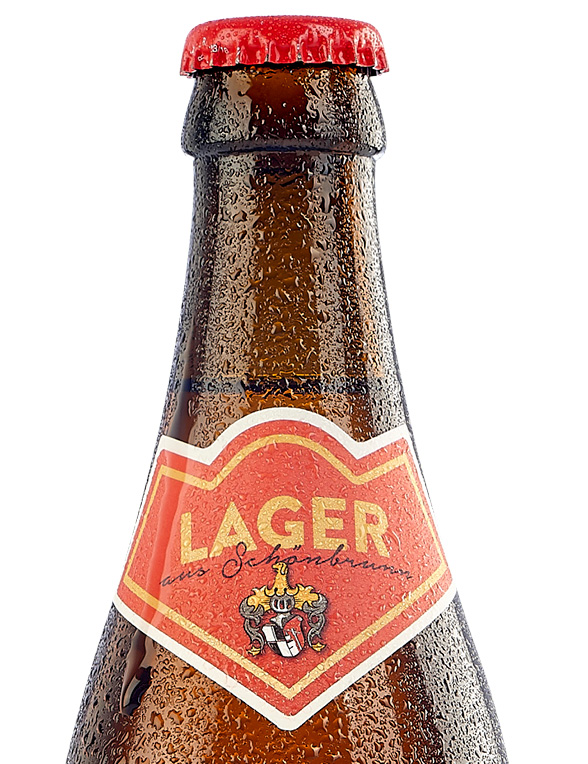 Lager Flasche Lang-Bräu