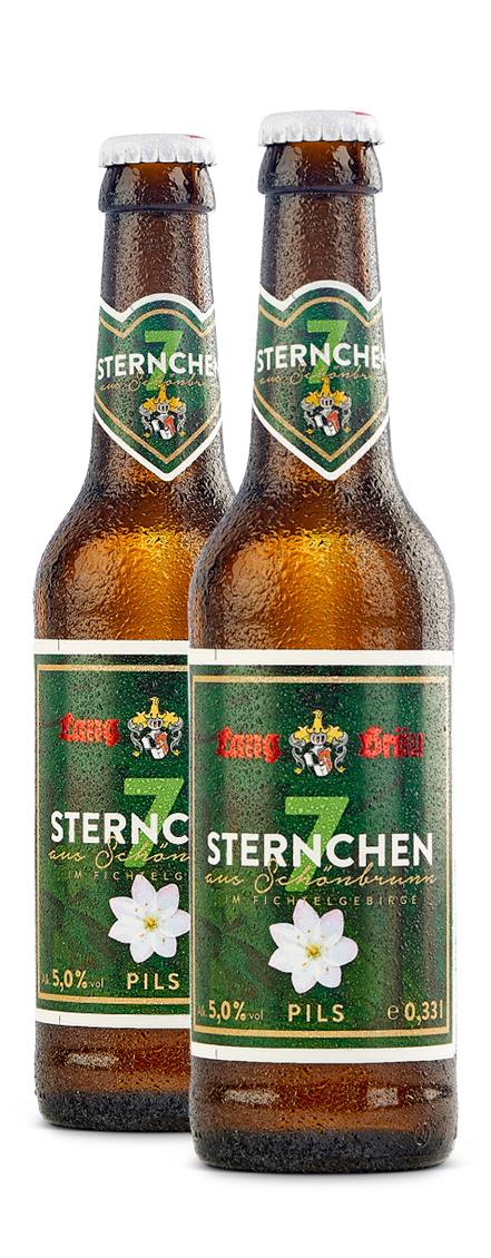 Siebensternchen Flasche Lang-Bräu