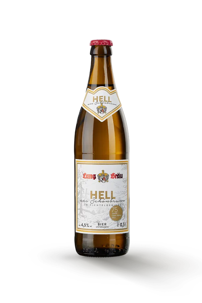 Bierflasche Hell Lang-Bräu