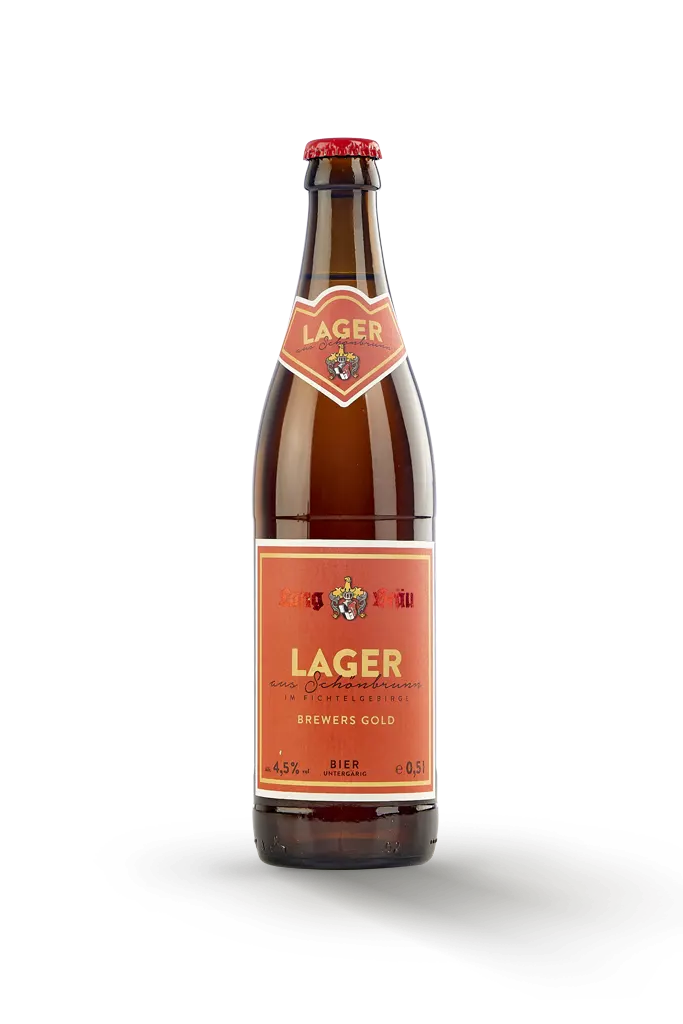 Bierflasche Lager Lang-Bräu