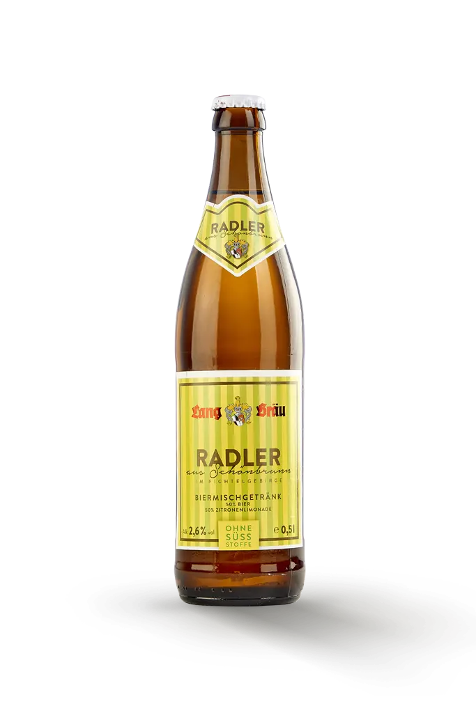Beer bottle lemonade-flavored beer Lang-Bräu