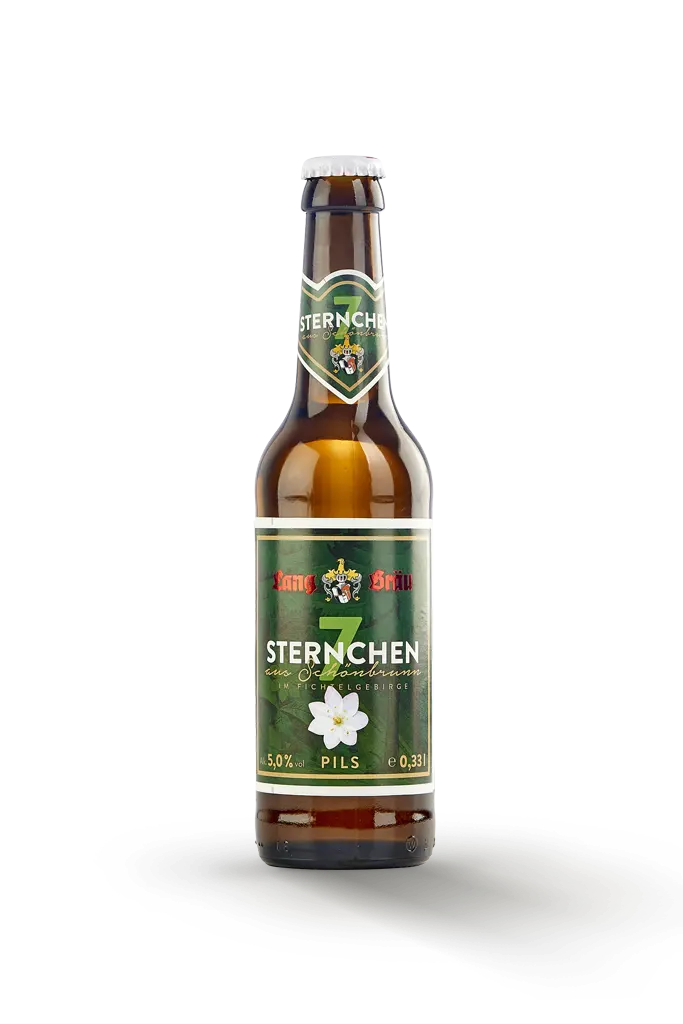 Beer bottle 7Sternchen Pils Lang-Bräu