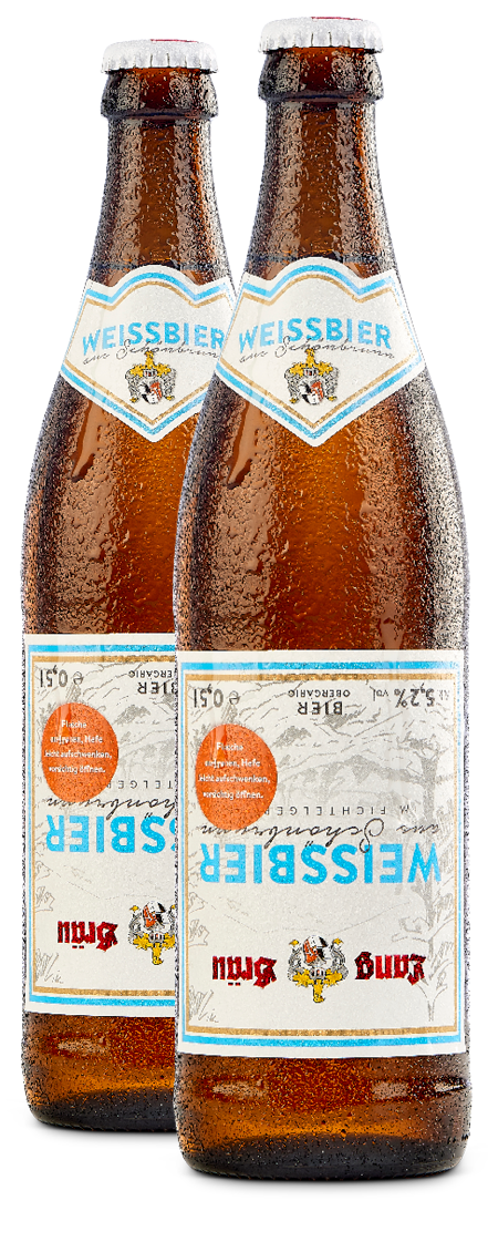 Weissbier Flasche Lang-Bräu